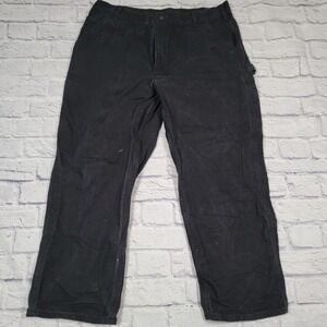 Carhartt B11 Black 40 x 30 Black Denim Jeans Carpenter Cargo Utility‎ Work Pants